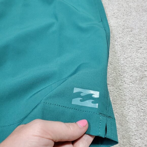 BILLABONG NWT Kai Hybrid Shorts 7" Unlined Lightweight Teal Pacific Used Men XXL - Picture 5 of 16